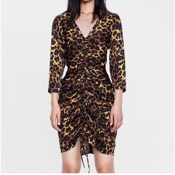 Zara Animal Print Dress - Picture 1 of 6